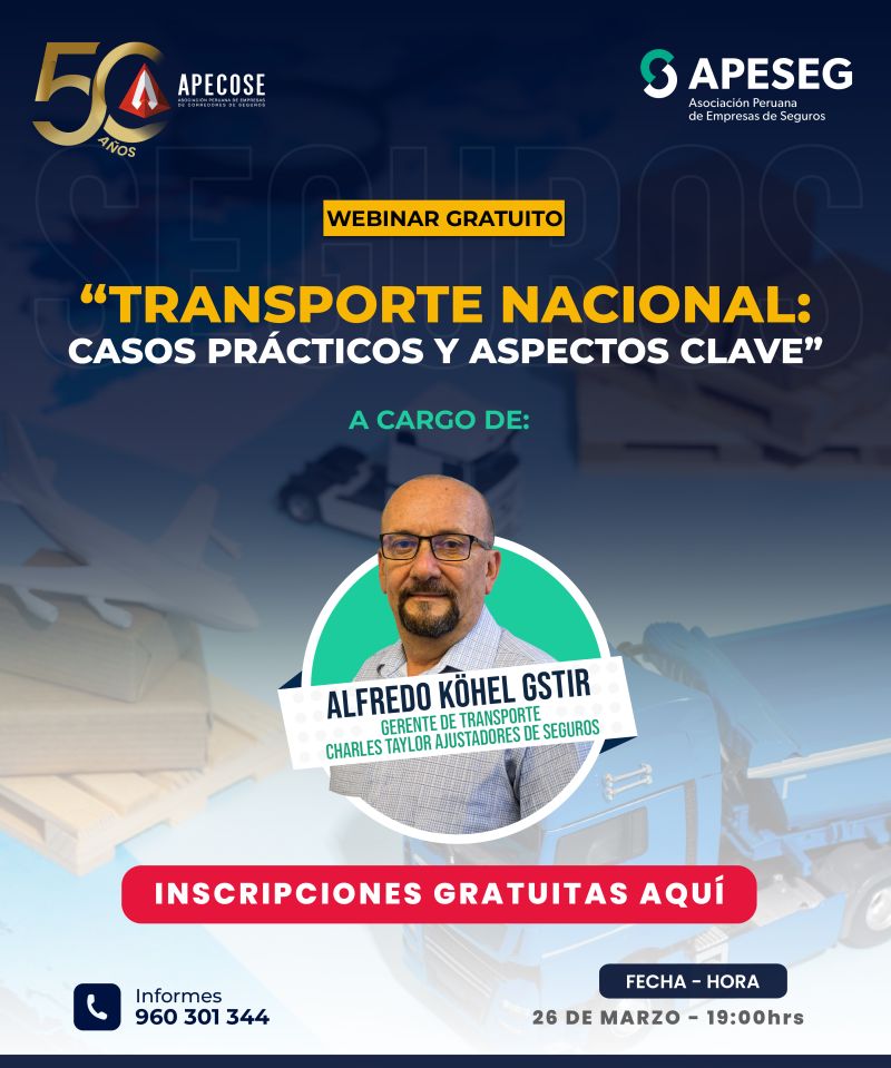 Perú: Charla virtual sobre seguro de transporte nacional - Fasecolda